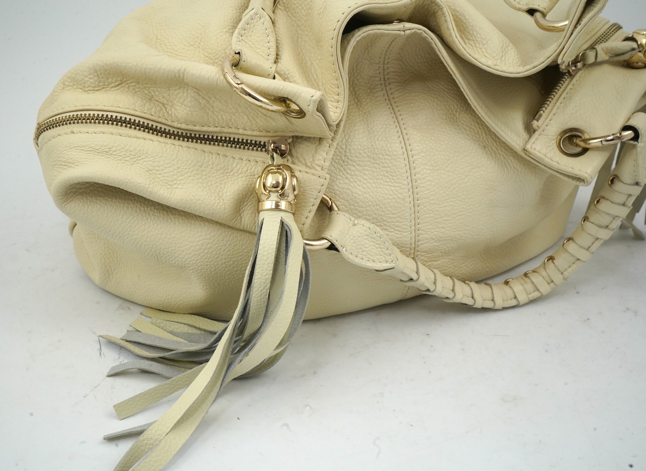 A Jimmy Choo leather handbag